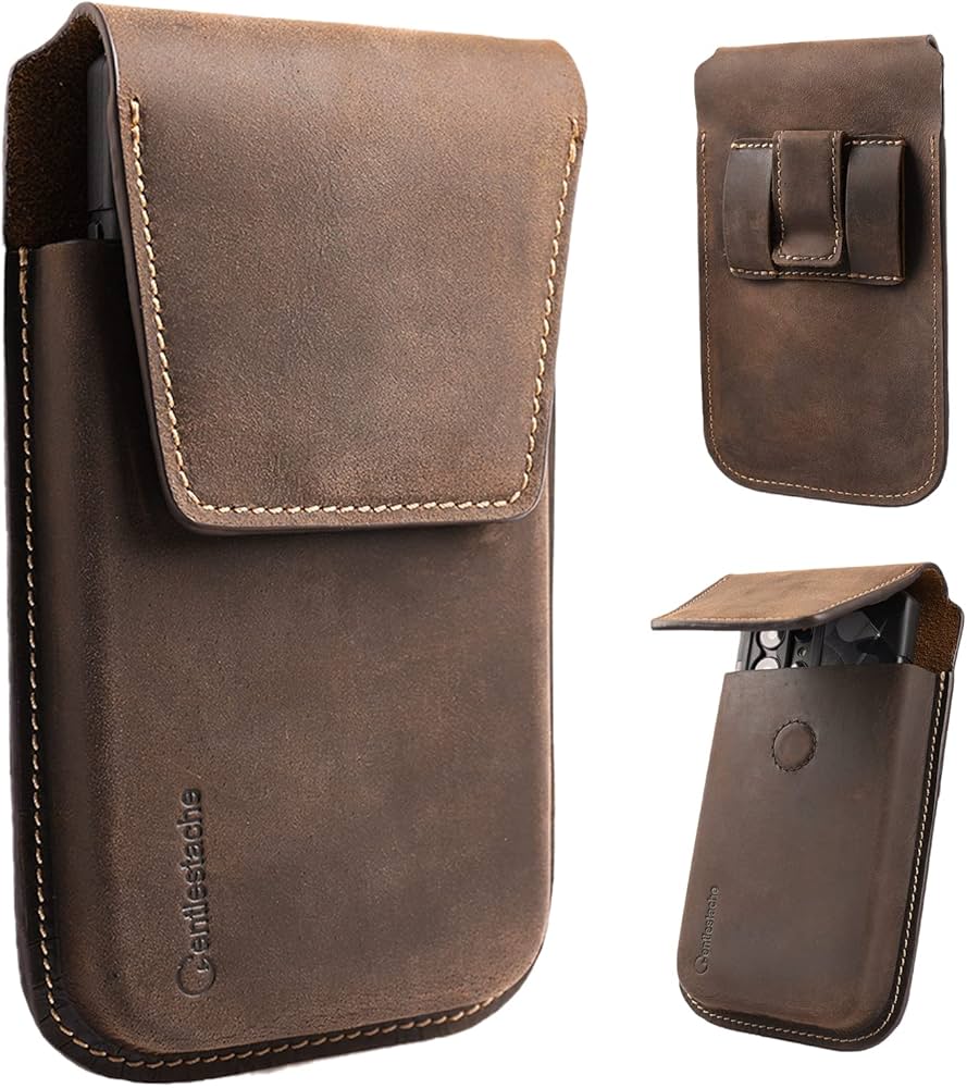 An application scenario or product detail of custom leather phone holster - Image 11