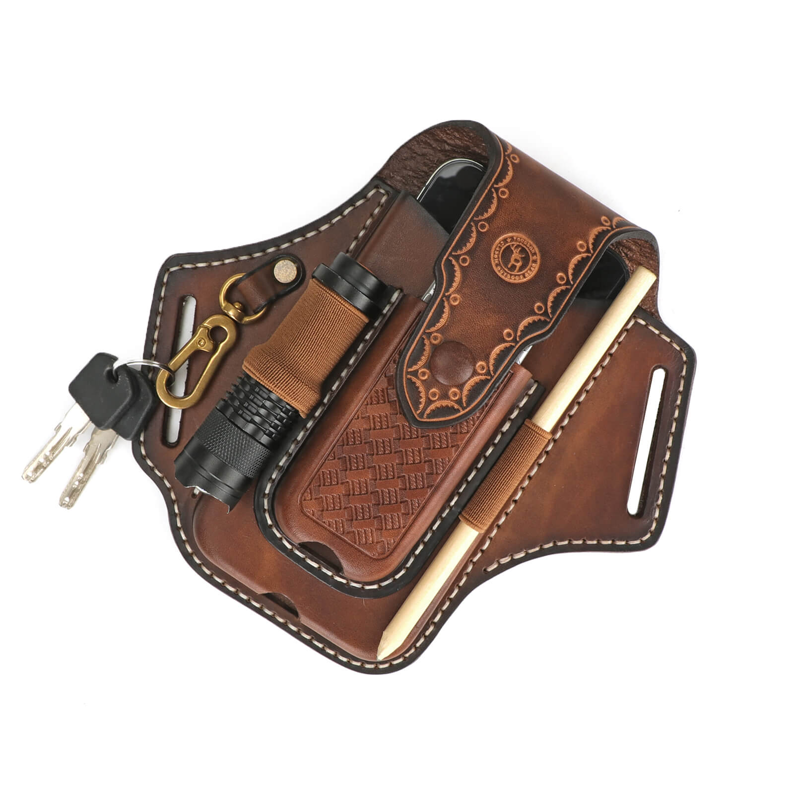 An application scenario or product detail of custom leather phone holster - Image 20