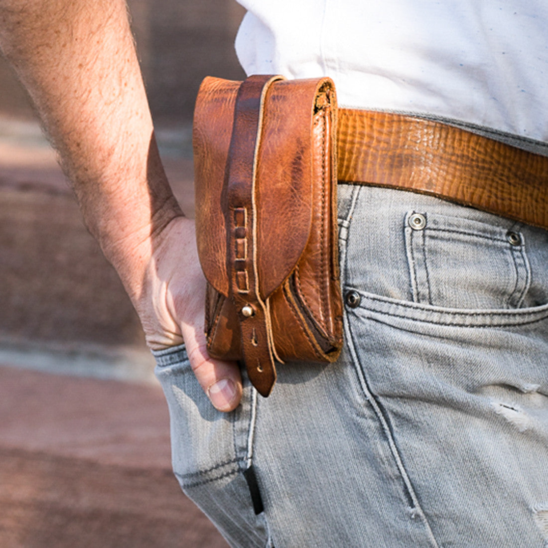 Featured image for the custom leather phone holster guide