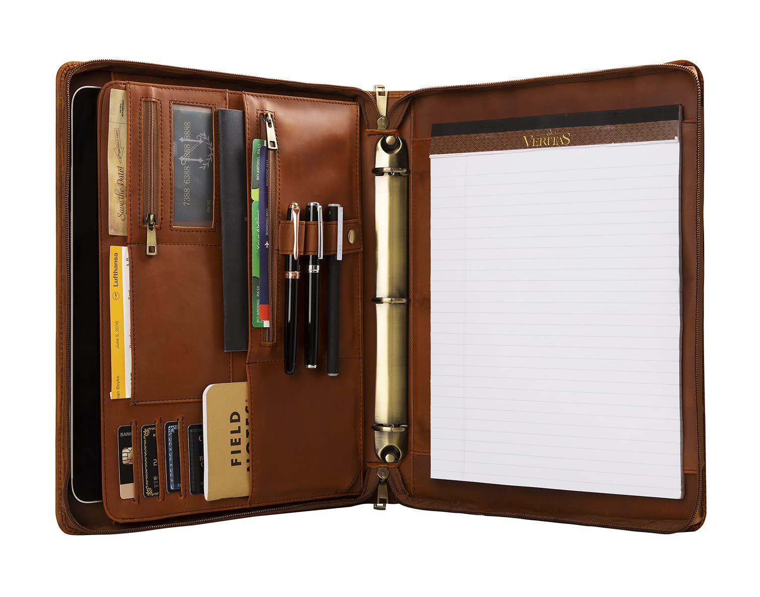 An application scenario or product detail of custom leather portfolio - Image 6