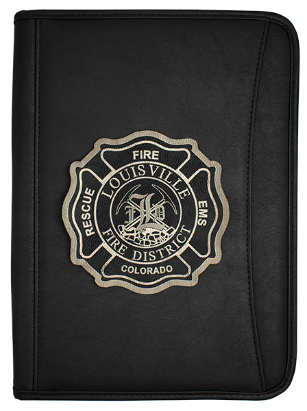 An application scenario or product detail of custom leather portfolio with logo - Image 11