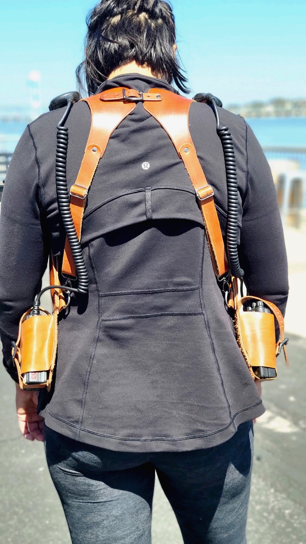 An application scenario or product detail of custom leather radio harness - Image 10