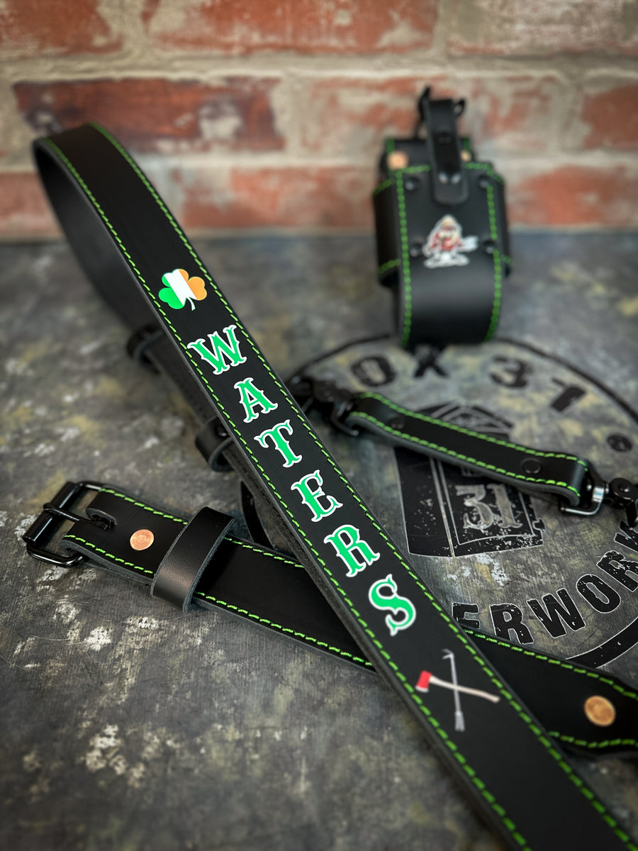 An application scenario or product detail of custom leather radio strap - Image 5