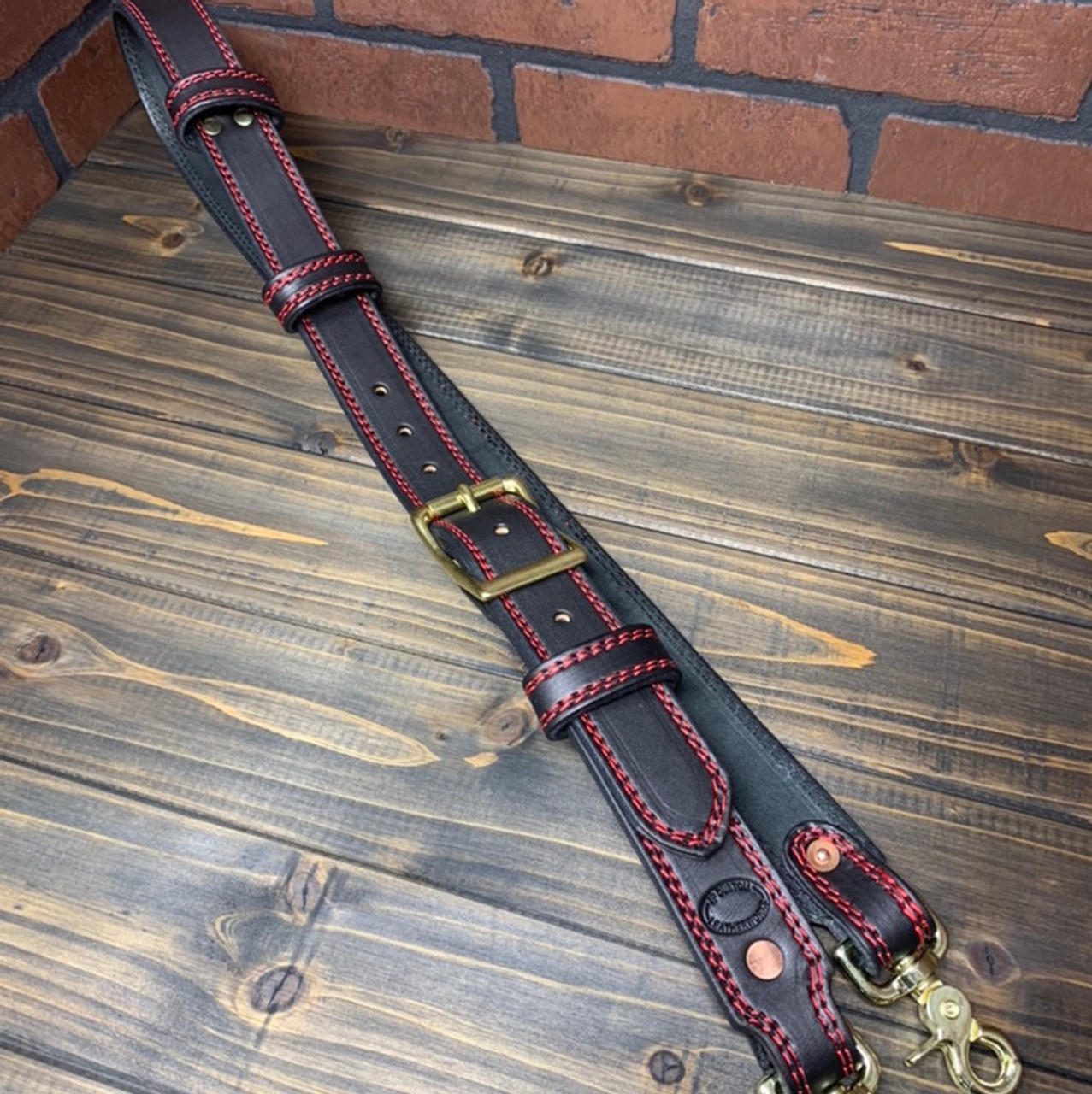An application scenario or product detail of custom leather radio strap firefighter - Image 23