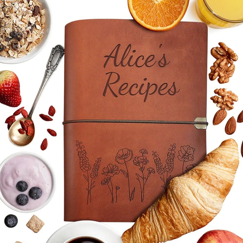 An application scenario or product detail of custom leather recipe book - Image 4