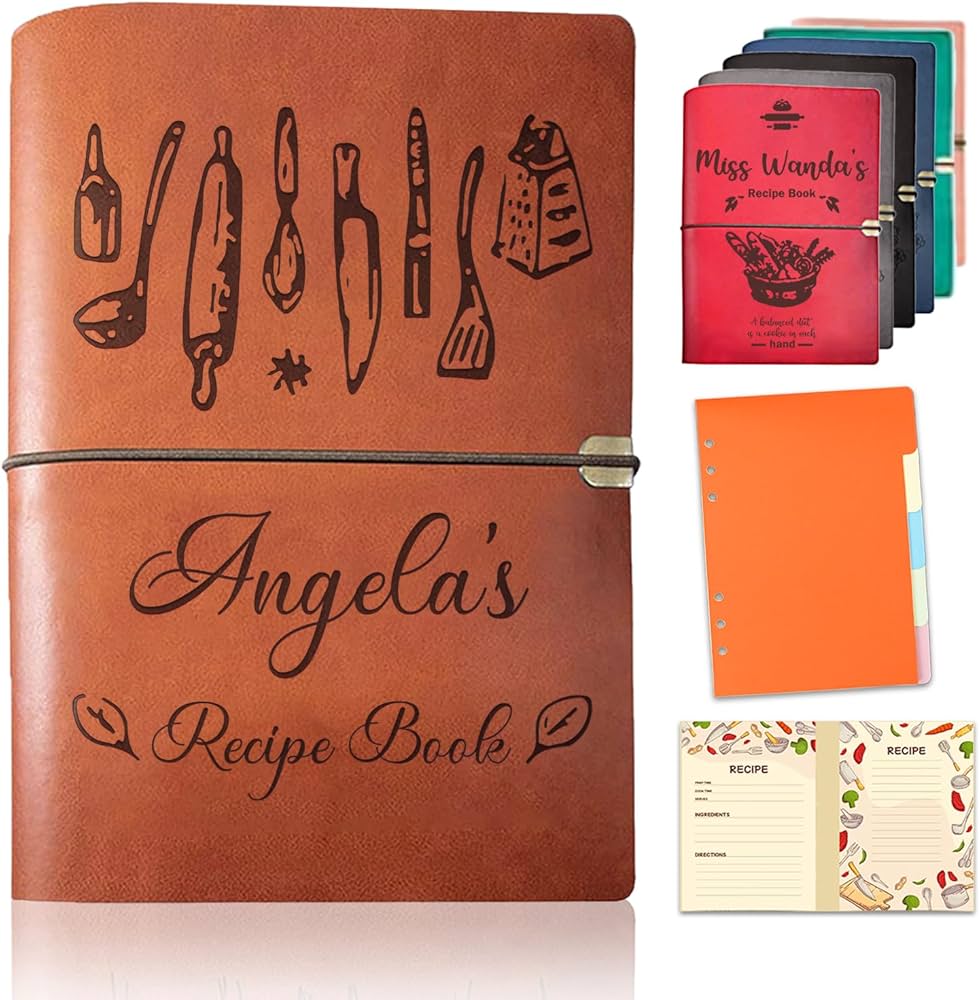 An application scenario or product detail of custom leather recipe book - Image 8