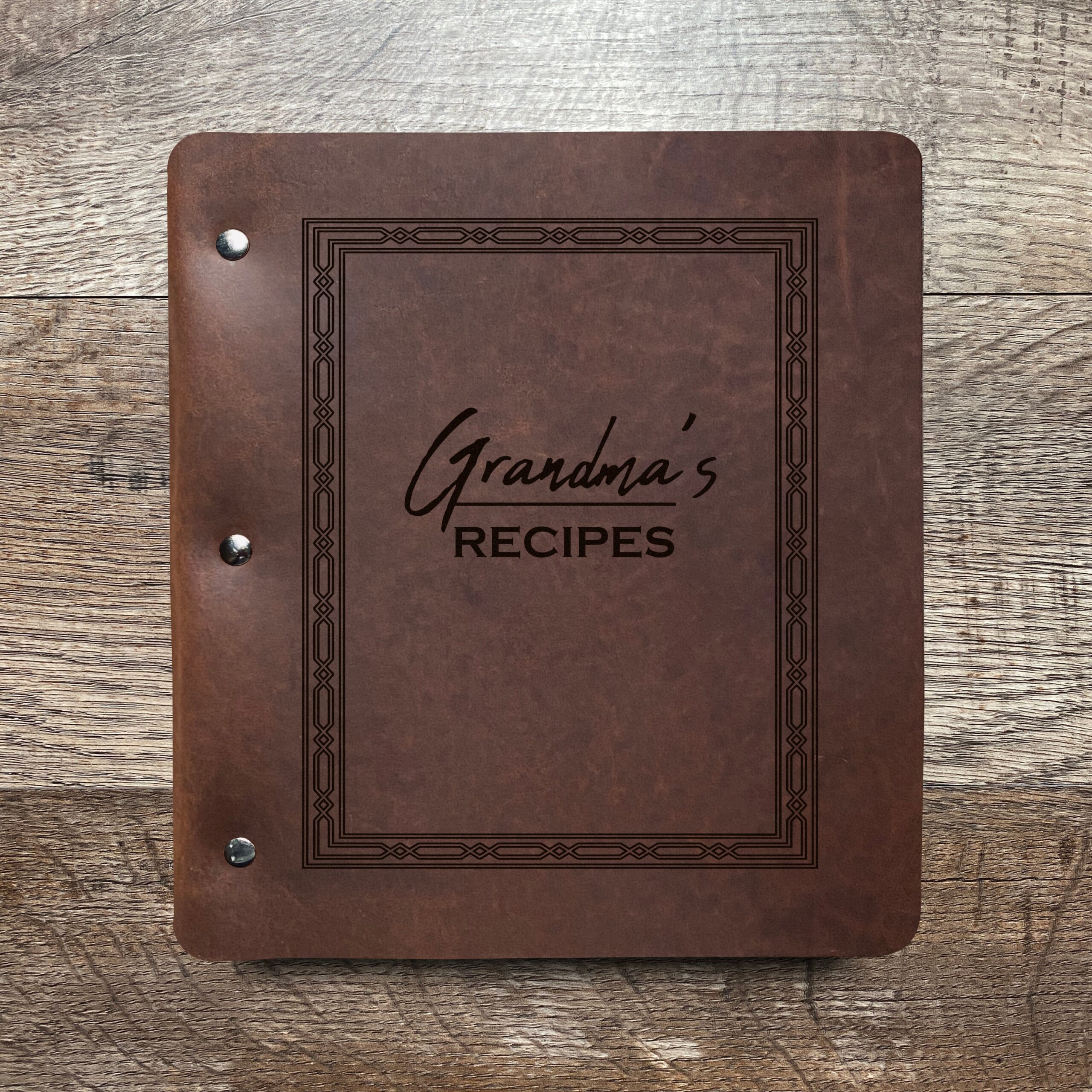 An application scenario or product detail of custom leather recipe book - Image 11