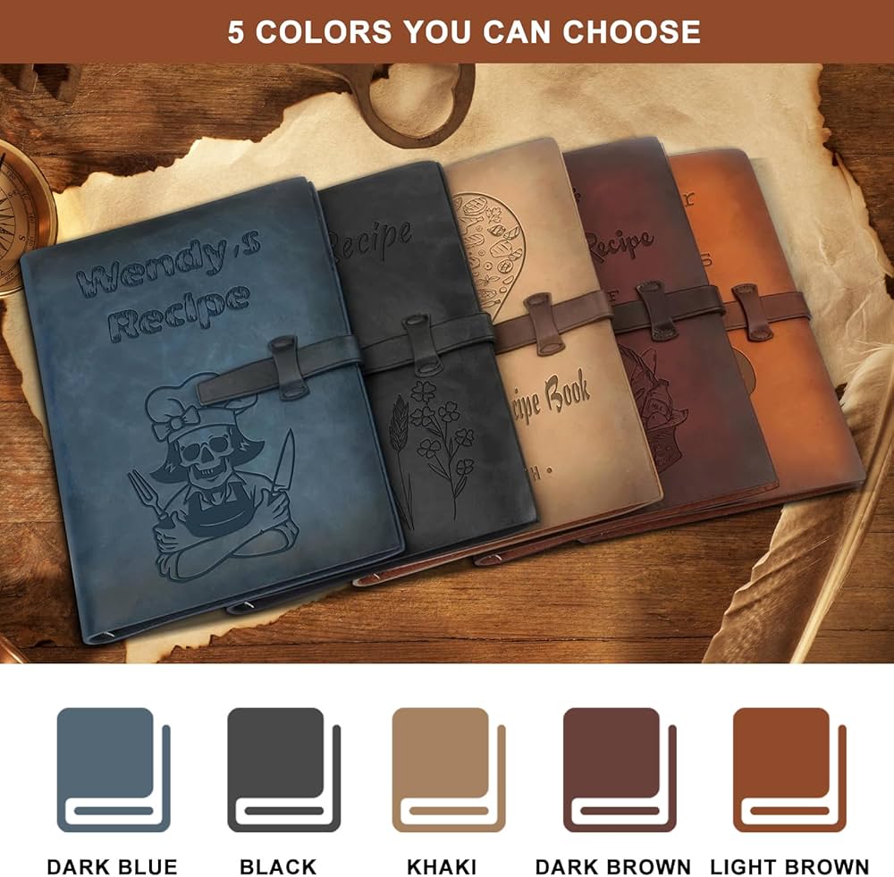 An application scenario or product detail of custom leather recipe book - Image 12