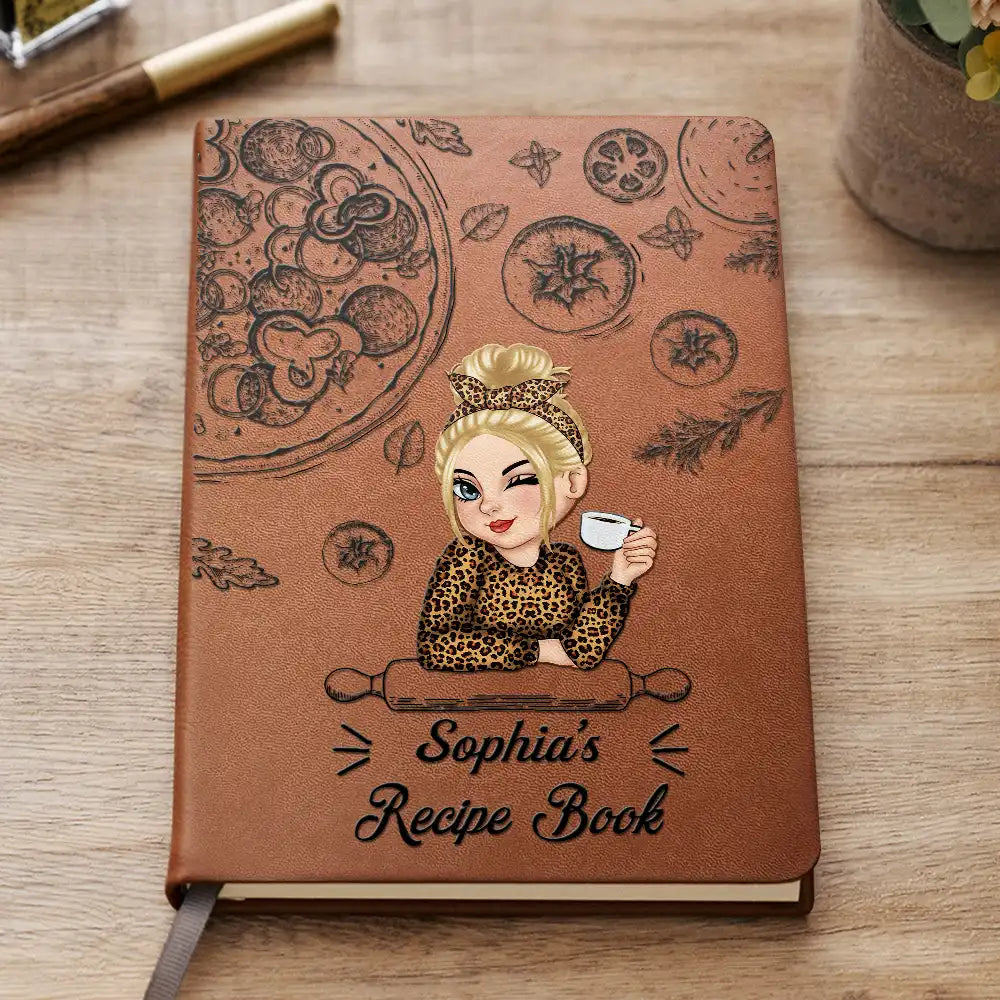An application scenario or product detail of custom leather recipe book - Image 14