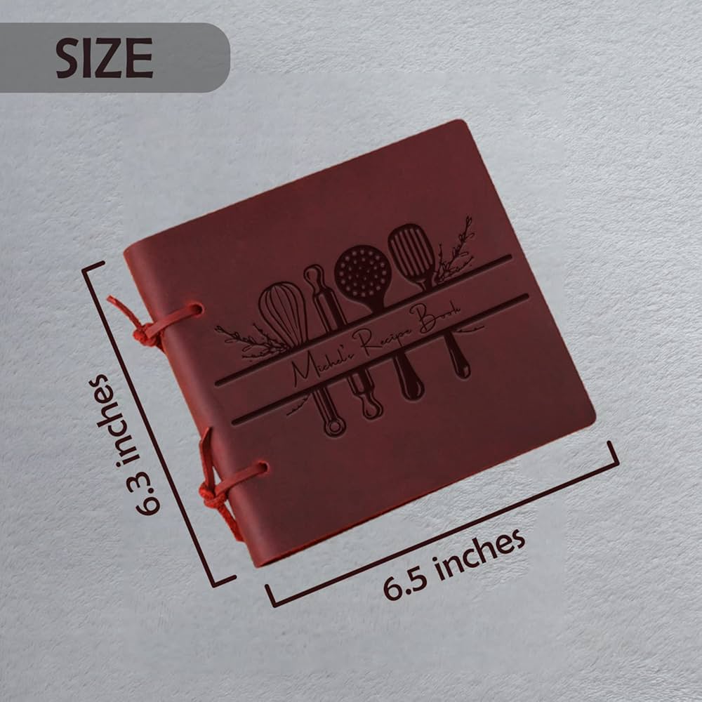 An application scenario or product detail of custom leather recipe book - Image 19