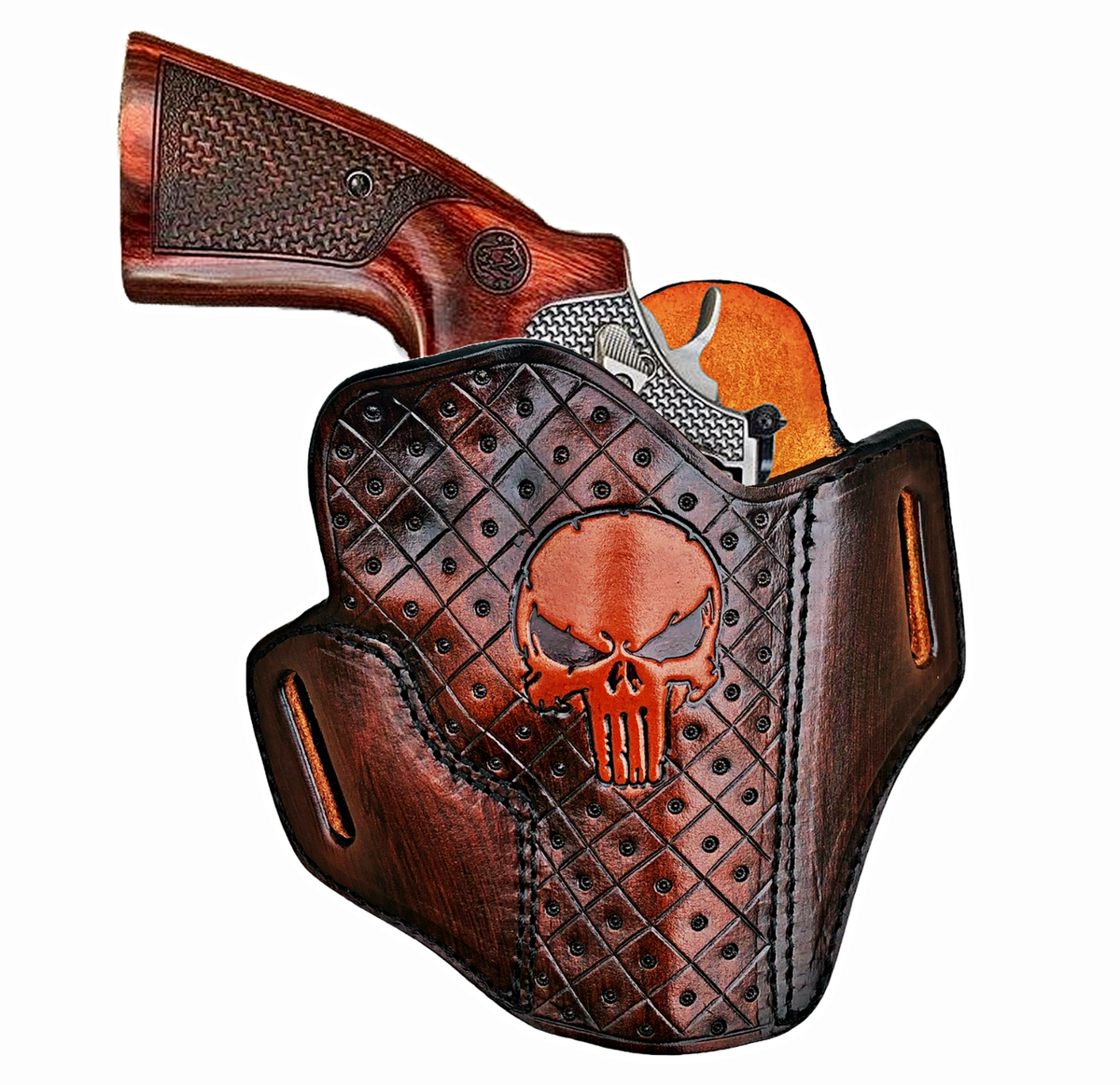 An application scenario or product detail of custom leather revolver holsters - Image 7