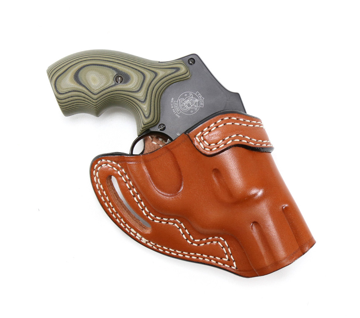 An application scenario or product detail of custom leather revolver holsters - Image 14