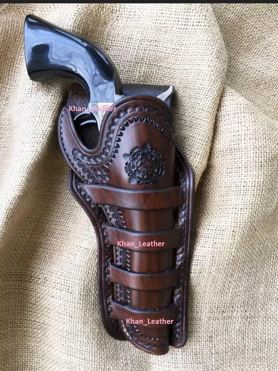 An application scenario or product detail of custom leather revolver holsters - Image 17