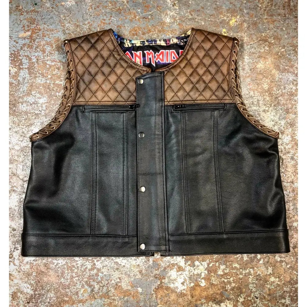An application scenario or product detail of custom leather riding vest - Image 6