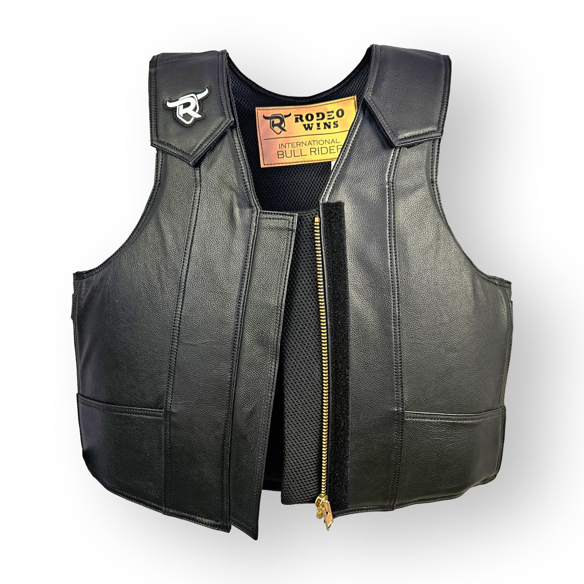 An application scenario or product detail of custom leather riding vest - Image 10