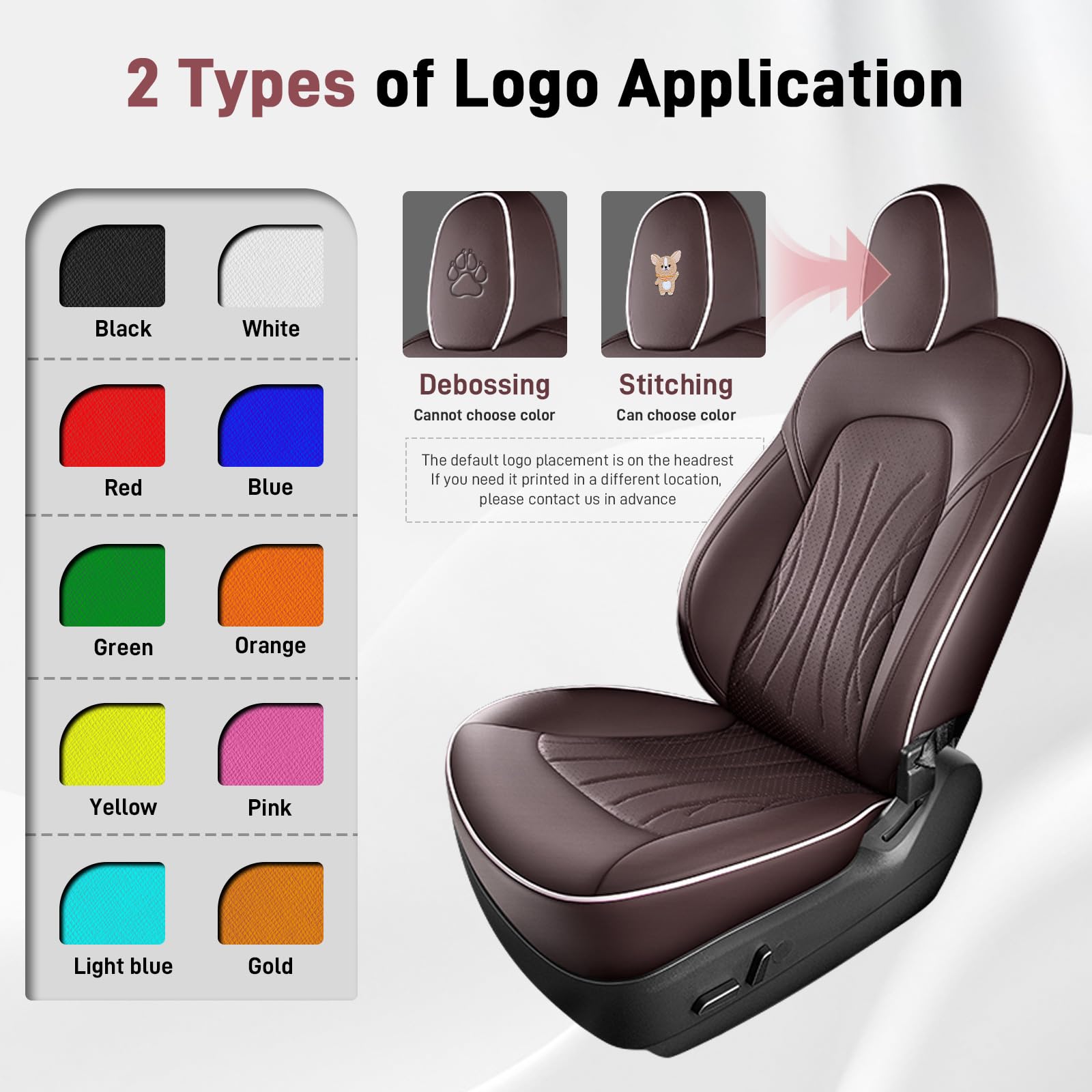 An application scenario or product detail of custom leather seat cover - Image 11