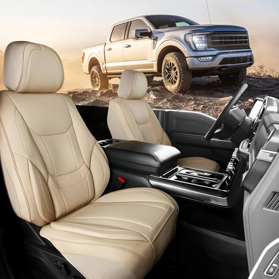 An application scenario or product detail of custom leather seat covers for trucks - Image 3