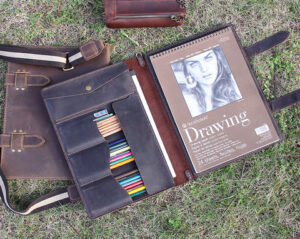 Featured image for the custom leather sketchbook guide