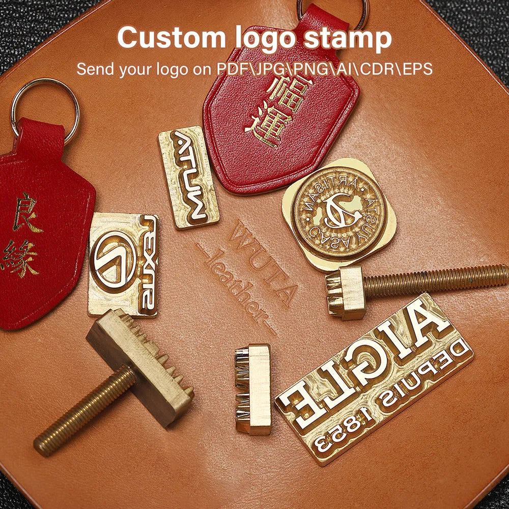 An application scenario or product detail of custom leather stamp logo - Image 13