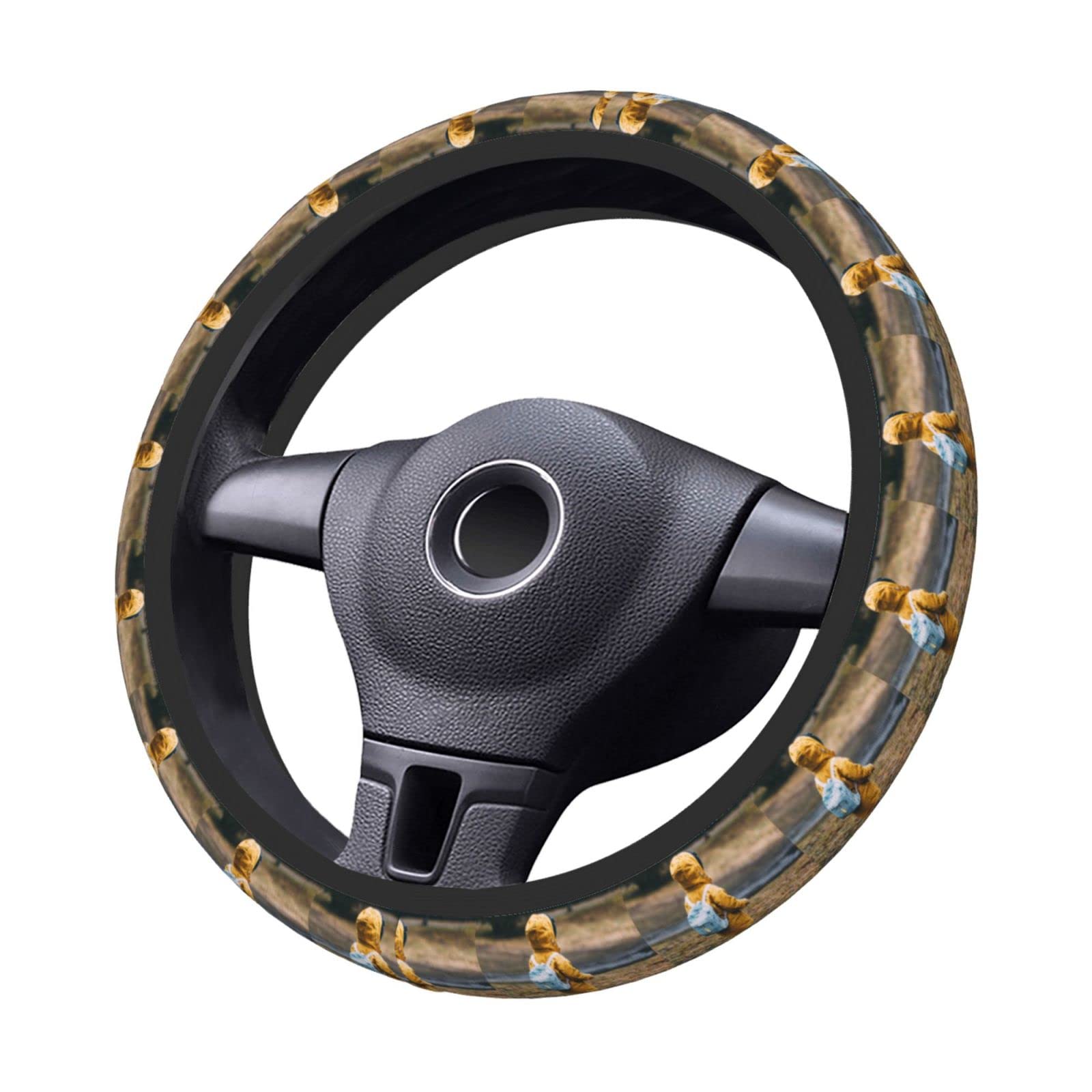 An application scenario or product detail of custom leather steering wheel covers - Image 21