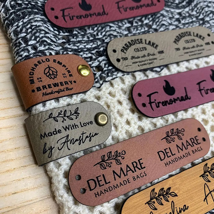 An application scenario or product detail of custom leather tags - Image 18