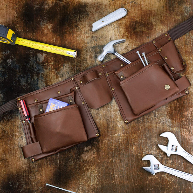 An application scenario or product detail of custom leather tool belt - Image 14