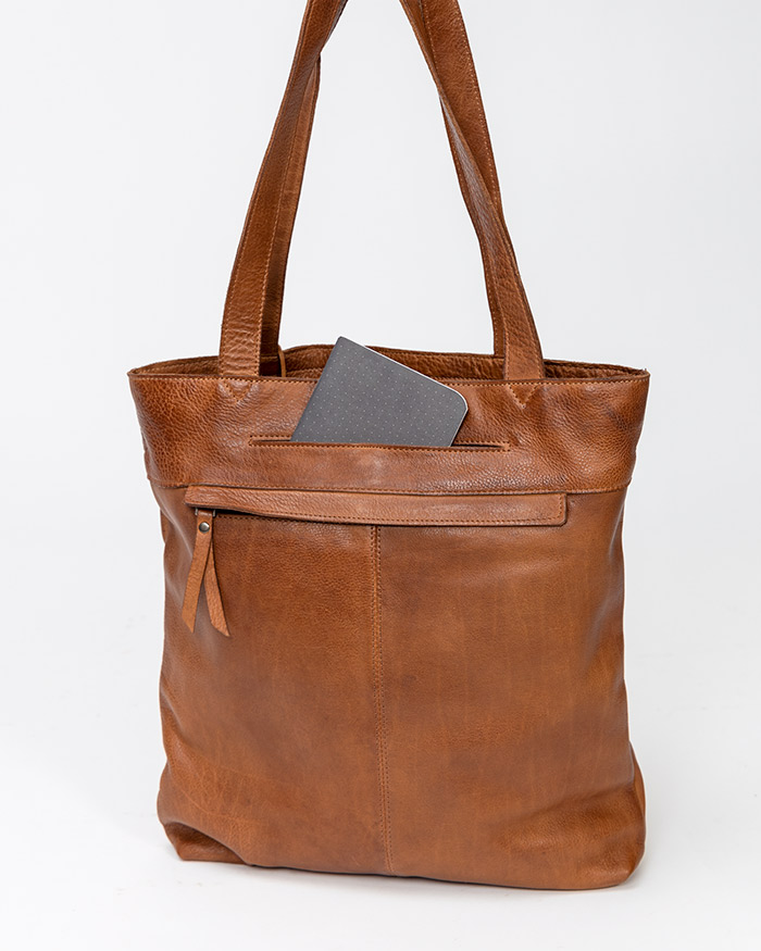 An application scenario or product detail of custom leather tote bags - Image 10