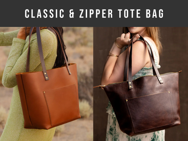 An application scenario or product detail of custom leather tote bags - Image 18