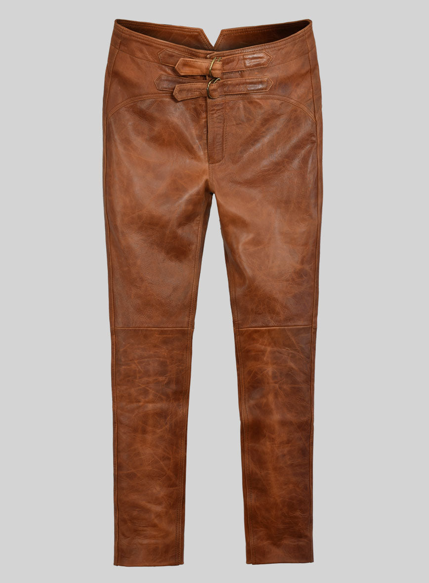 An application scenario or product detail of custom leather trousers - Image 14