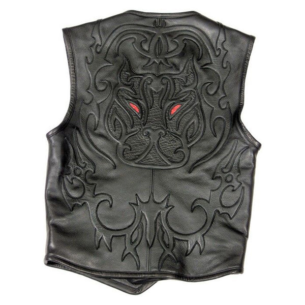 An application scenario or product detail of custom leather vest - Image 5