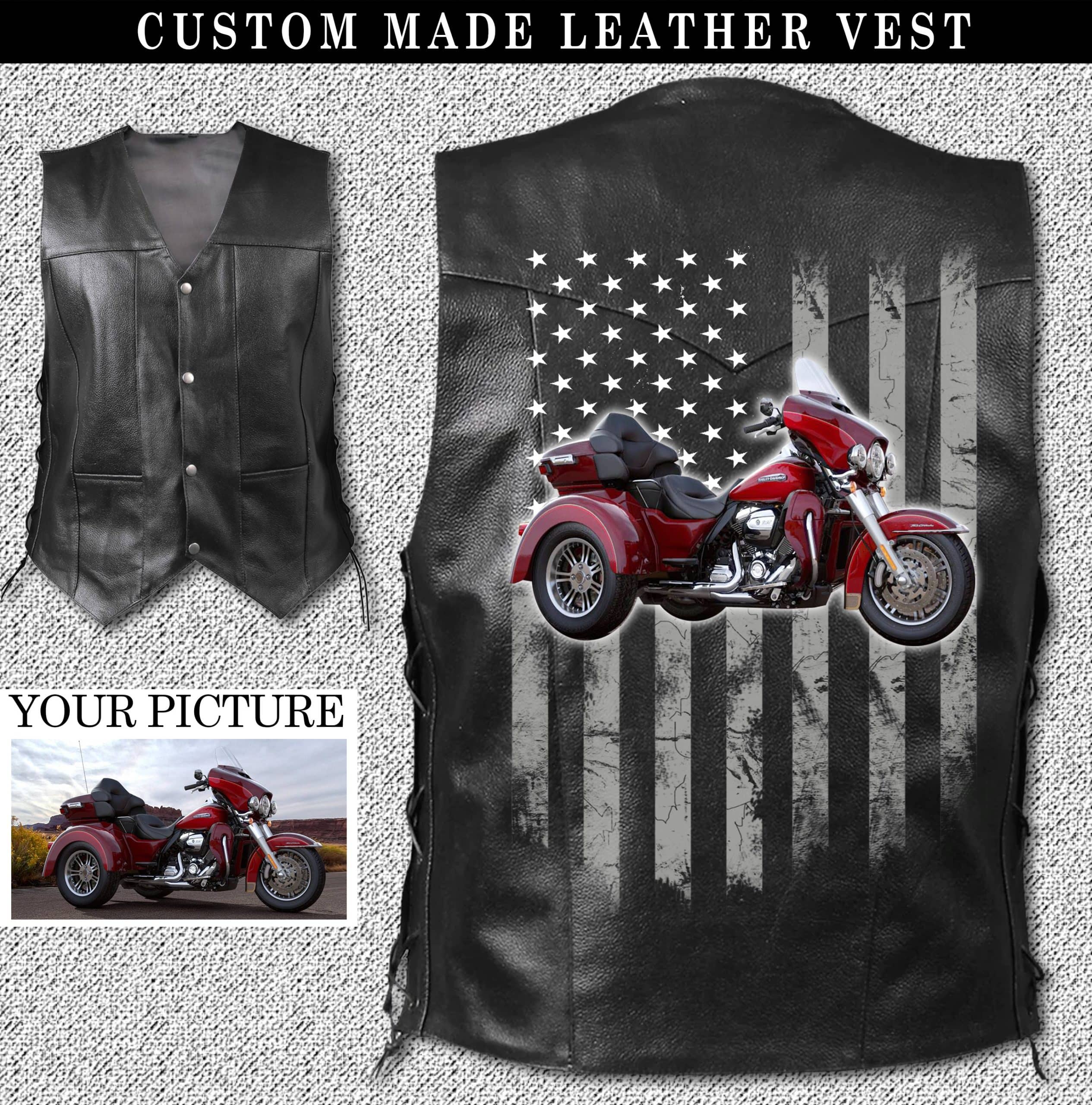 An application scenario or product detail of custom leather vest - Image 6