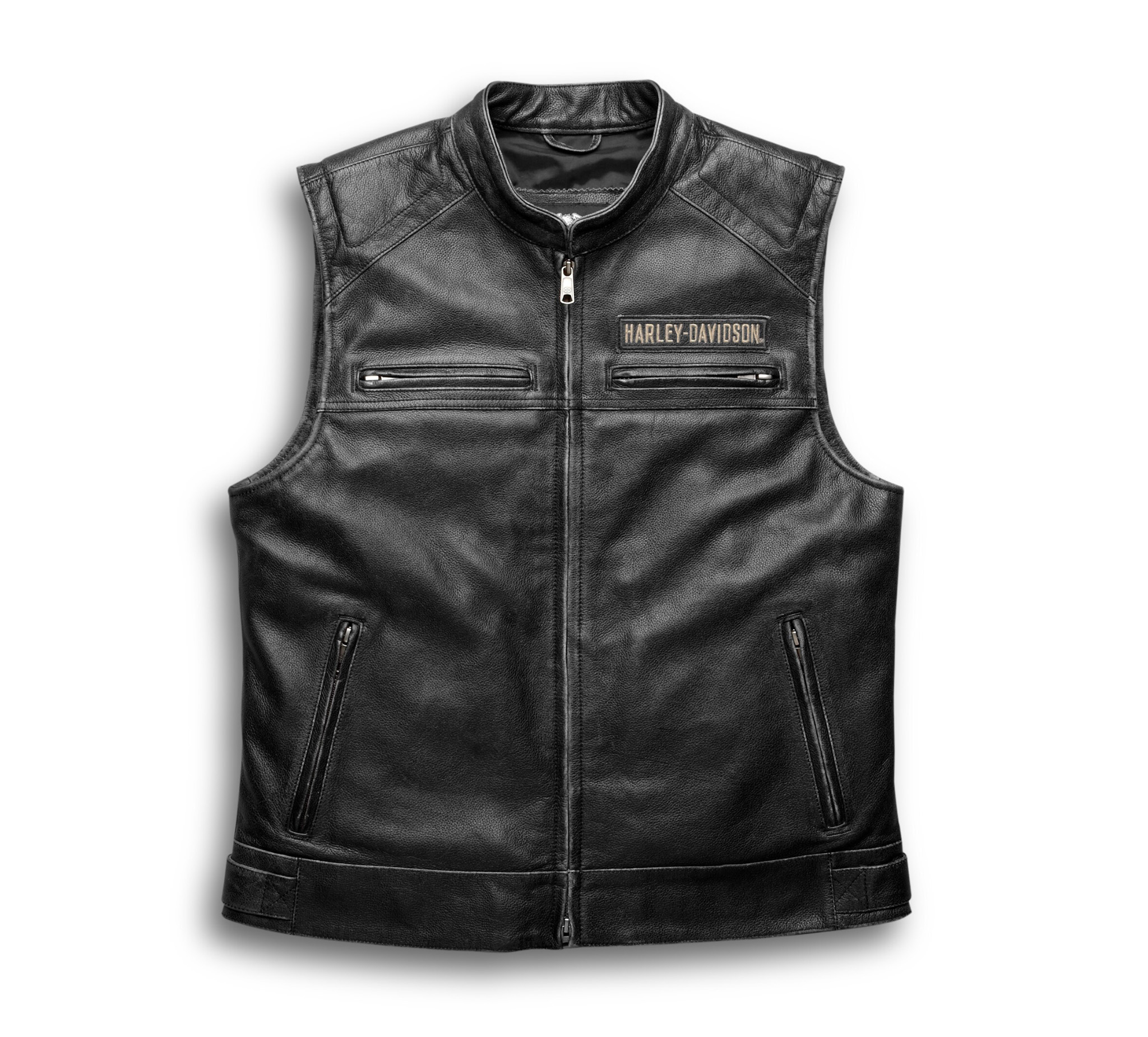 An application scenario or product detail of custom leather vest for men - Image 19