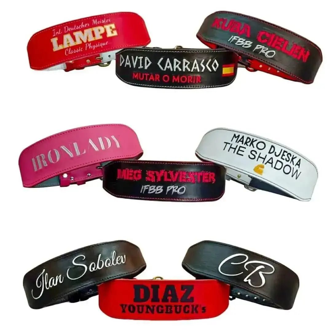 An application scenario or product detail of custom leather weightlifting belt - Image 9