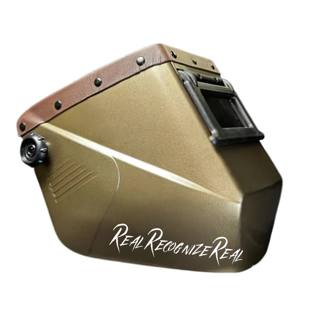 An application scenario or product detail of custom leather welding hoods - Image 1