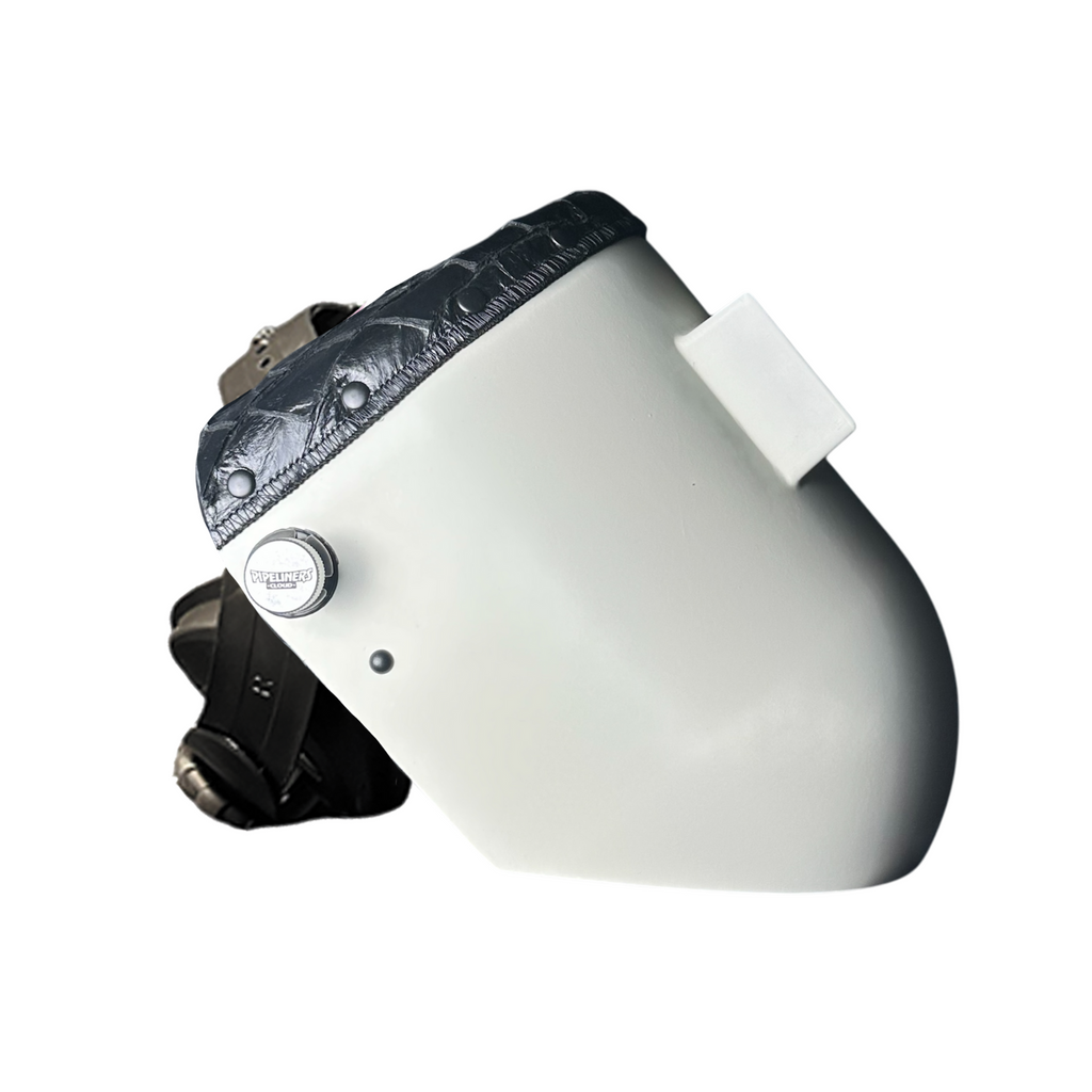 An application scenario or product detail of custom leather welding hoods - Image 9