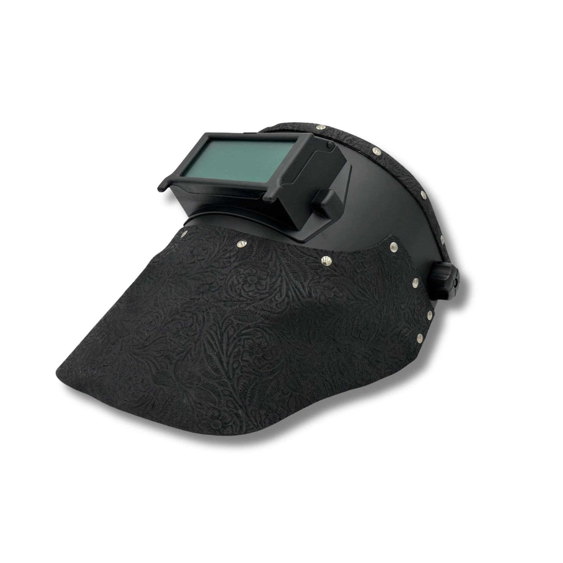 An application scenario or product detail of custom leather welding hoods - Image 11