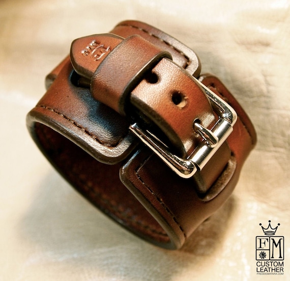 An application scenario or product detail of custom leather wristbands - Image 1