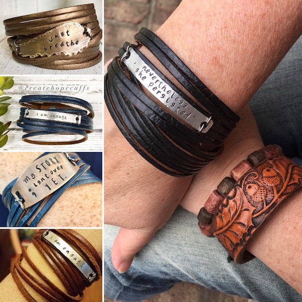An application scenario or product detail of custom made leather bracelets - Image 11