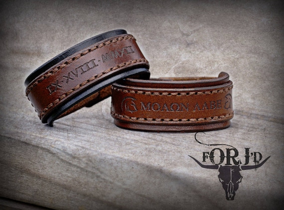 An application scenario or product detail of custom made leather wristbands - Image 10