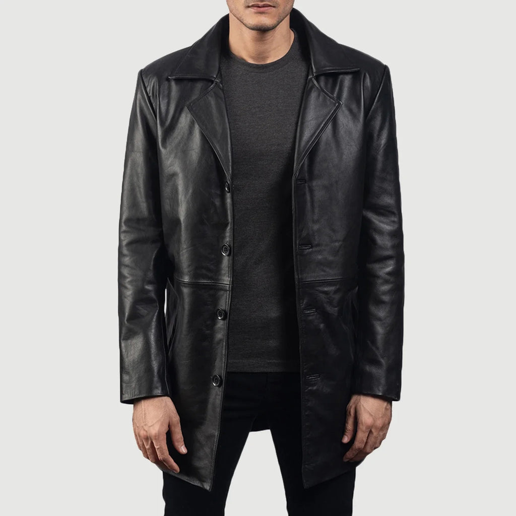An application scenario or product detail of custom mens leather coats - Image 10