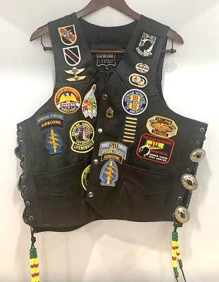 An application scenario or product detail of custom patches for leather vest - Image 21