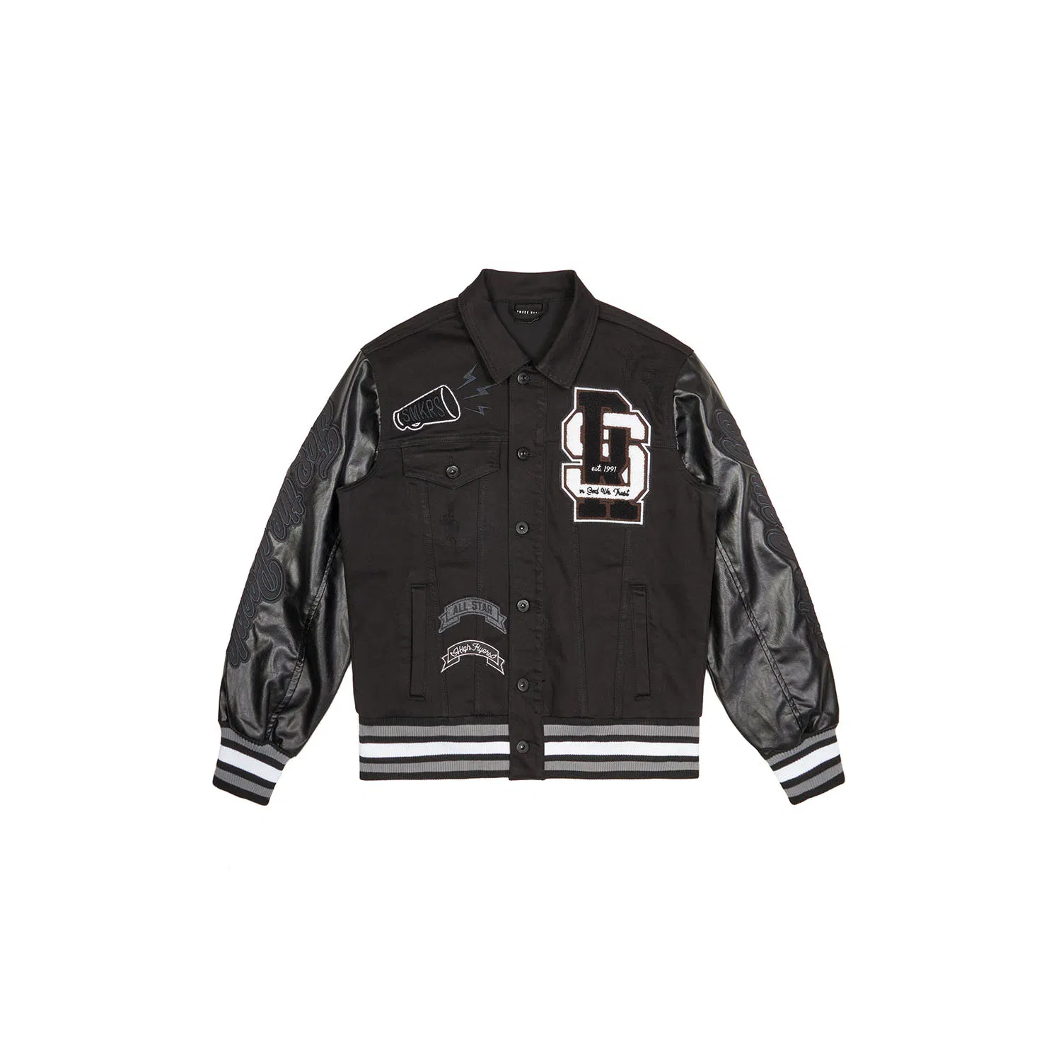 An application scenario or product detail of custom varsity jackets leather sleeves - Image 8