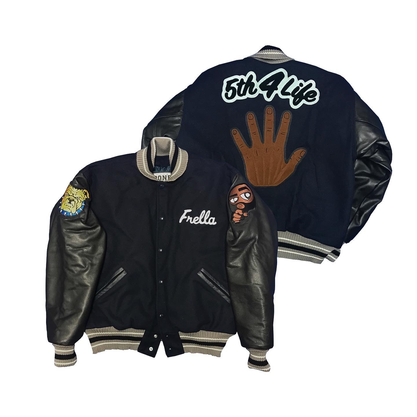 An application scenario or product detail of custom varsity jackets leather sleeves - Image 17