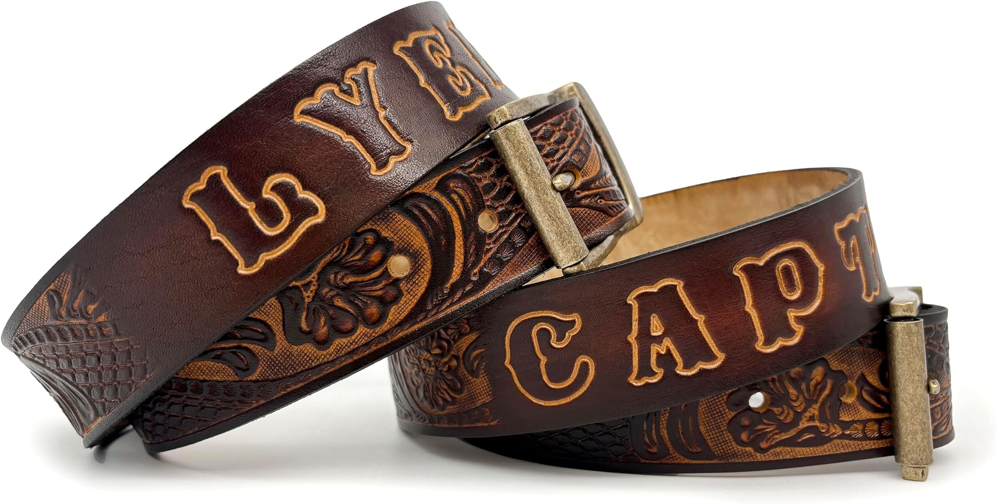 An application scenario or product detail of custom western leather belts - Image 13