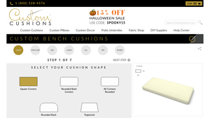 Custom Cushions - Customizable Bench Cushions