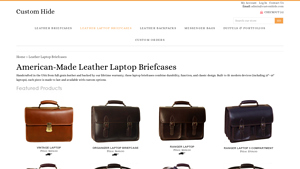 Custom Hide - Vintage Laptop Briefcase