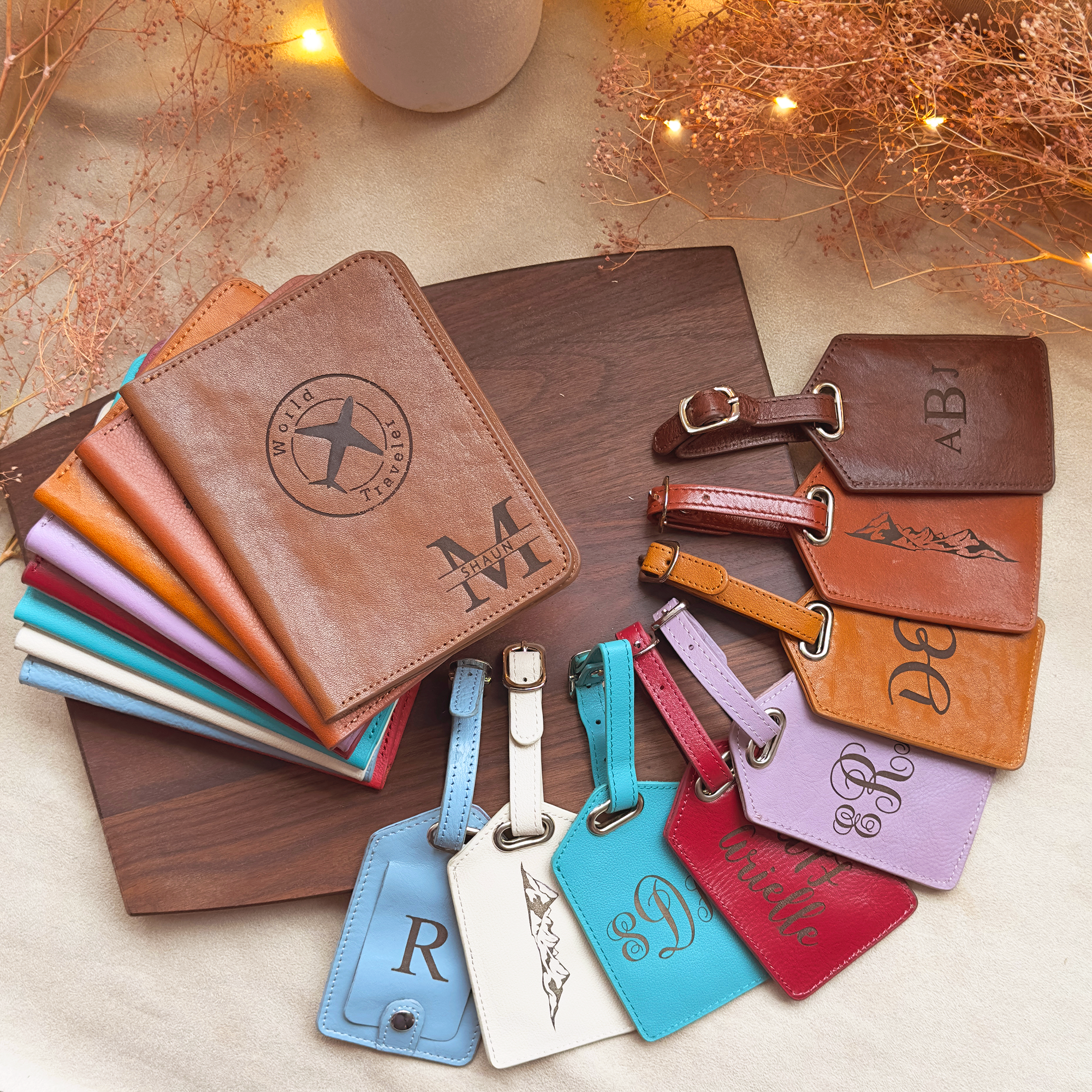 An application scenario or product detail of customized leather luggage tags - Image 10