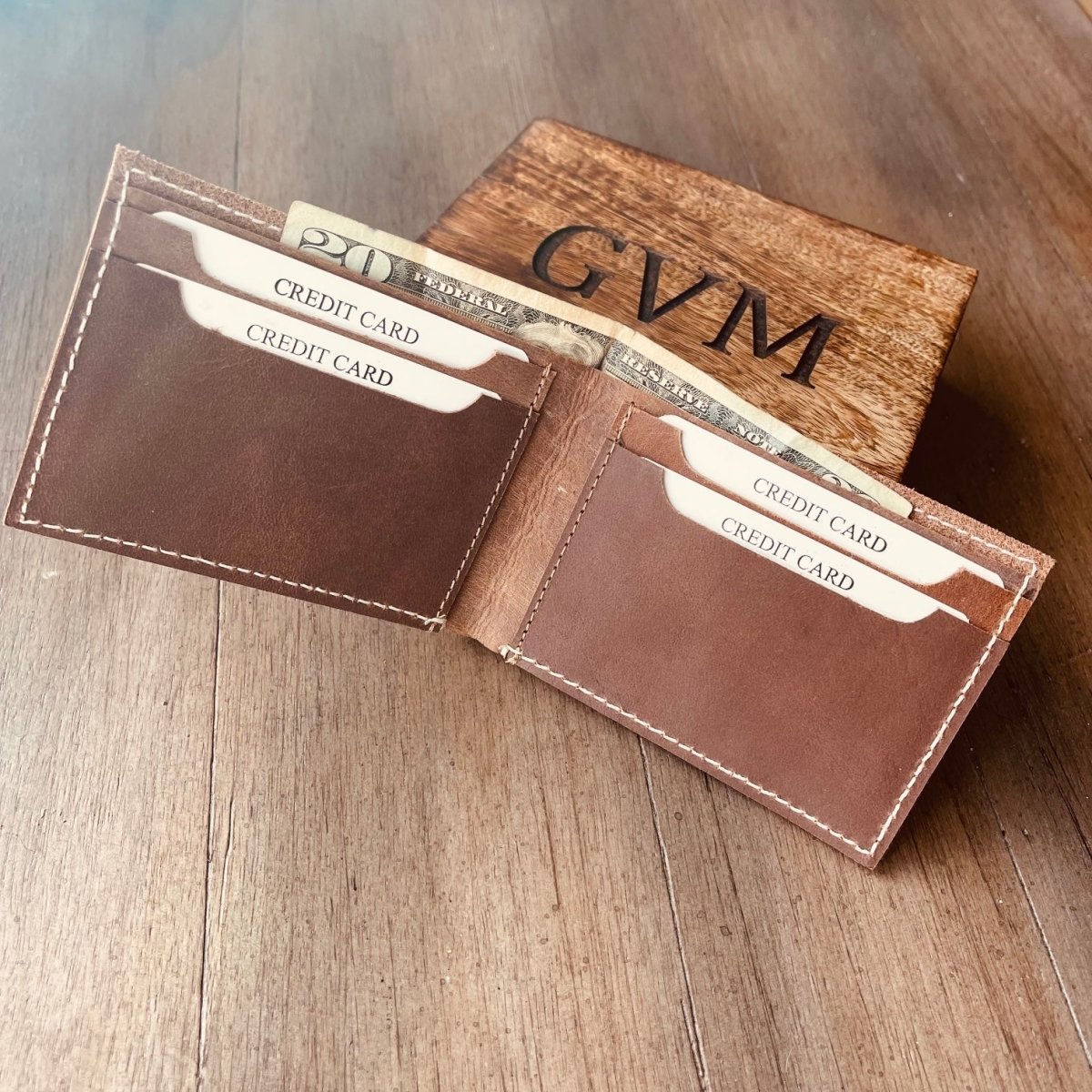 An application scenario or product detail of customized leather wallet - Image 15
