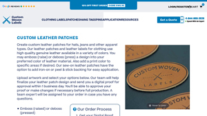 Custom Woven Labels - Custom Leather Patches