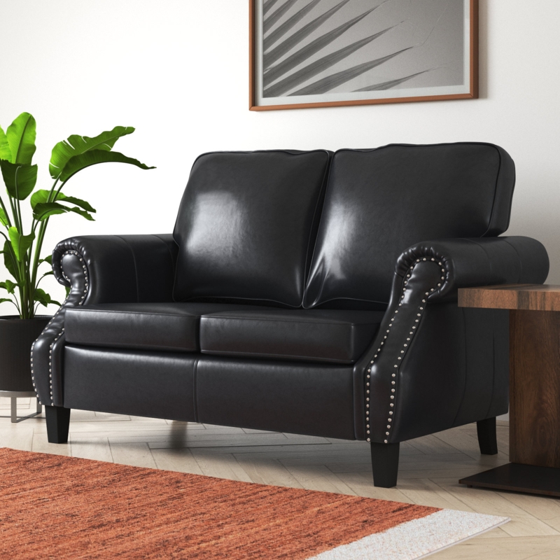 An application scenario or product detail of deals on faux leather loveseats - Image 11